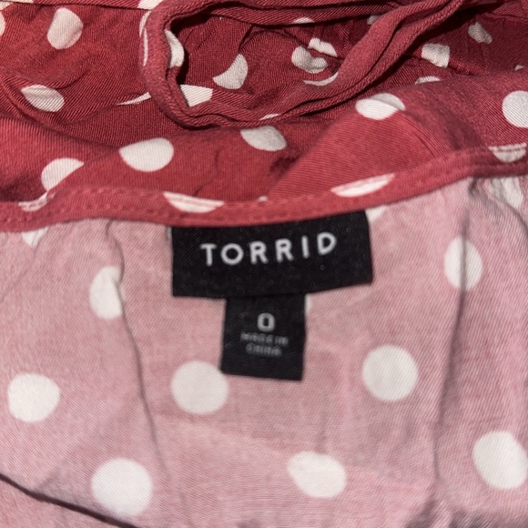 Torrid Babydoll Stretch Challis Top - Picture 3 of 6